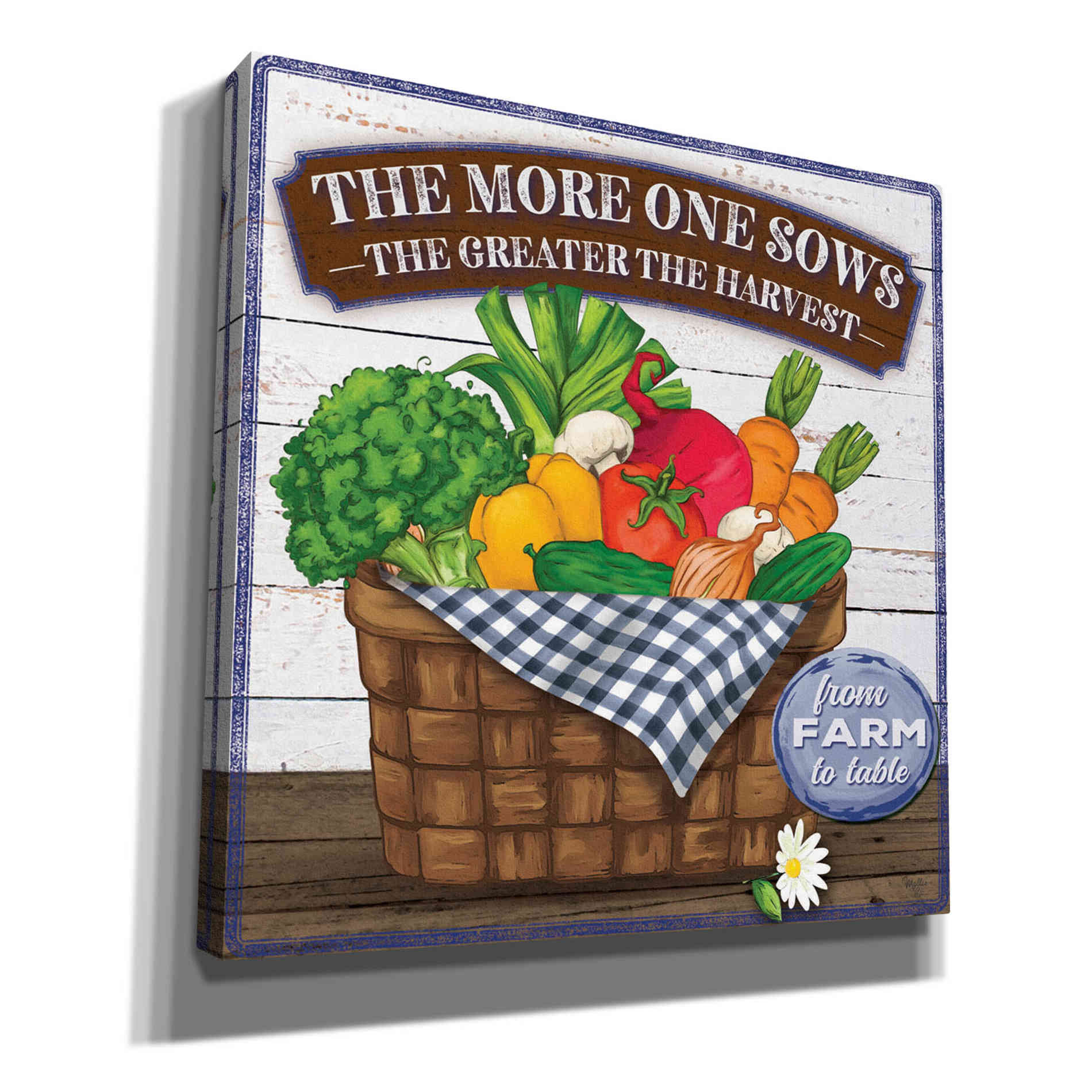 'The More One Sows' by Mollie B, Canvas Wall Art