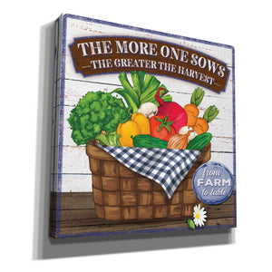 'The More One Sows' by Mollie B, Canvas Wall Art