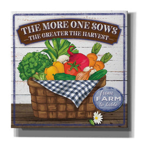 'The More One Sows' by Mollie B, Canvas Wall Art