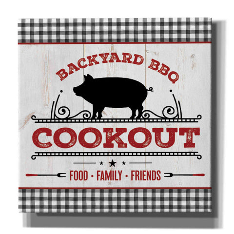 Image of 'Backyard BBQ Cookout' by Mollie B, Canvas Wall Art