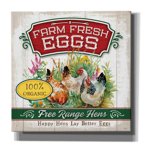 Image of 'Fresh Eggs' by Mollie B, Canvas Wall Art