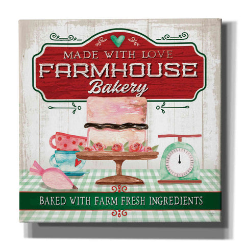 Image of 'Made With Love Bakery' by Mollie B, Canvas Wall Art