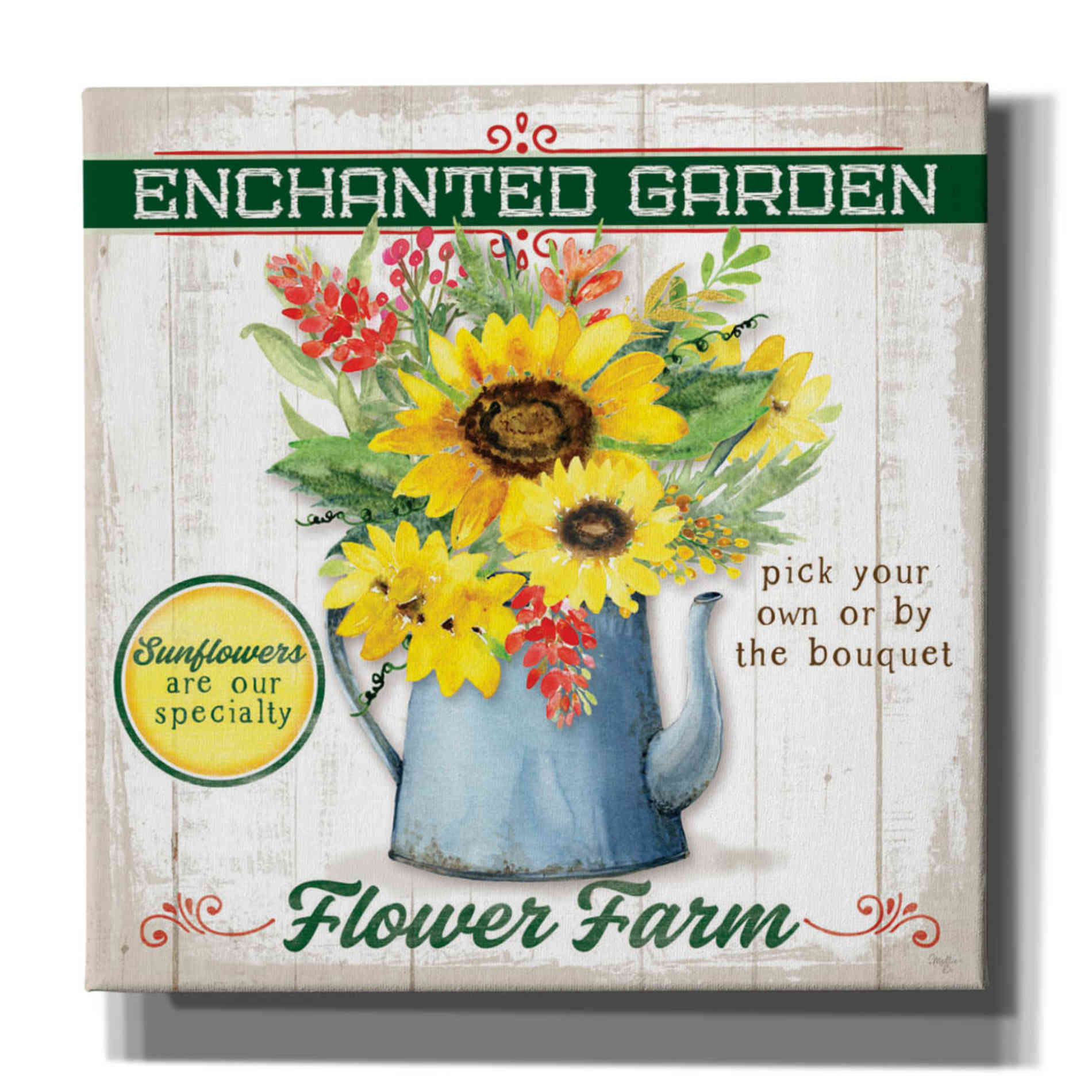 'Sunflower' by Mollie B, Canvas Wall Art