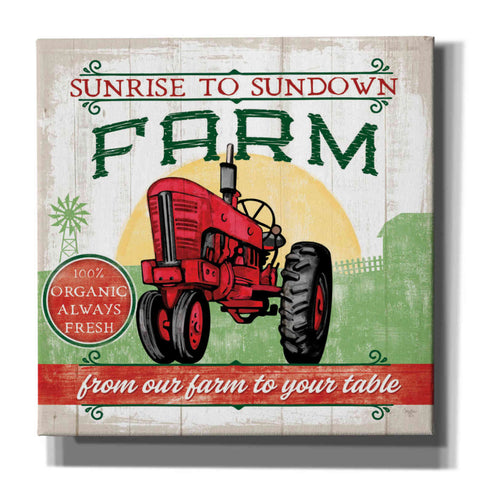 Image of 'Tractor' by Mollie B, Canvas Wall Art
