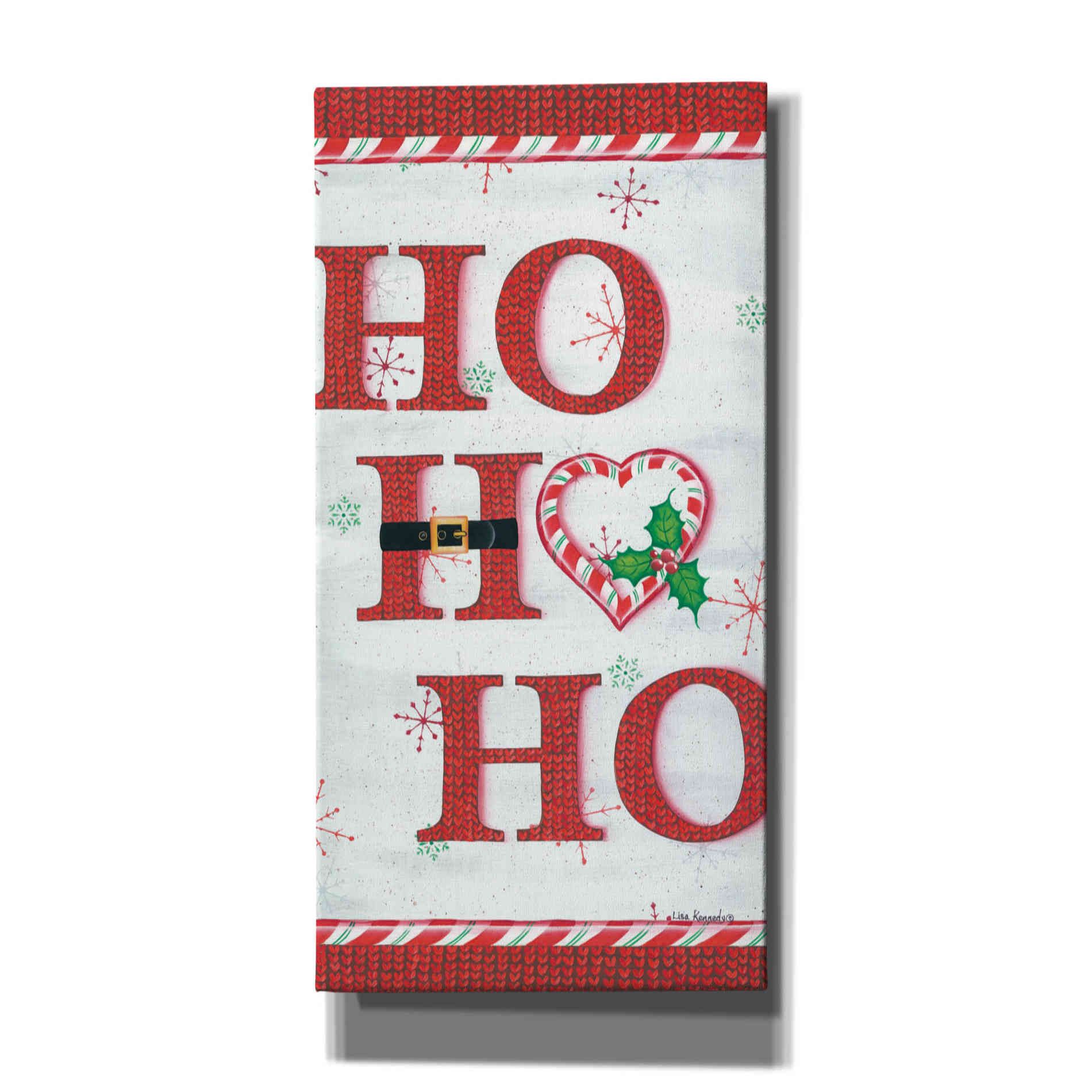 'Ho Ho Ho' by Lisa Kennedy, Canvas Wall Art