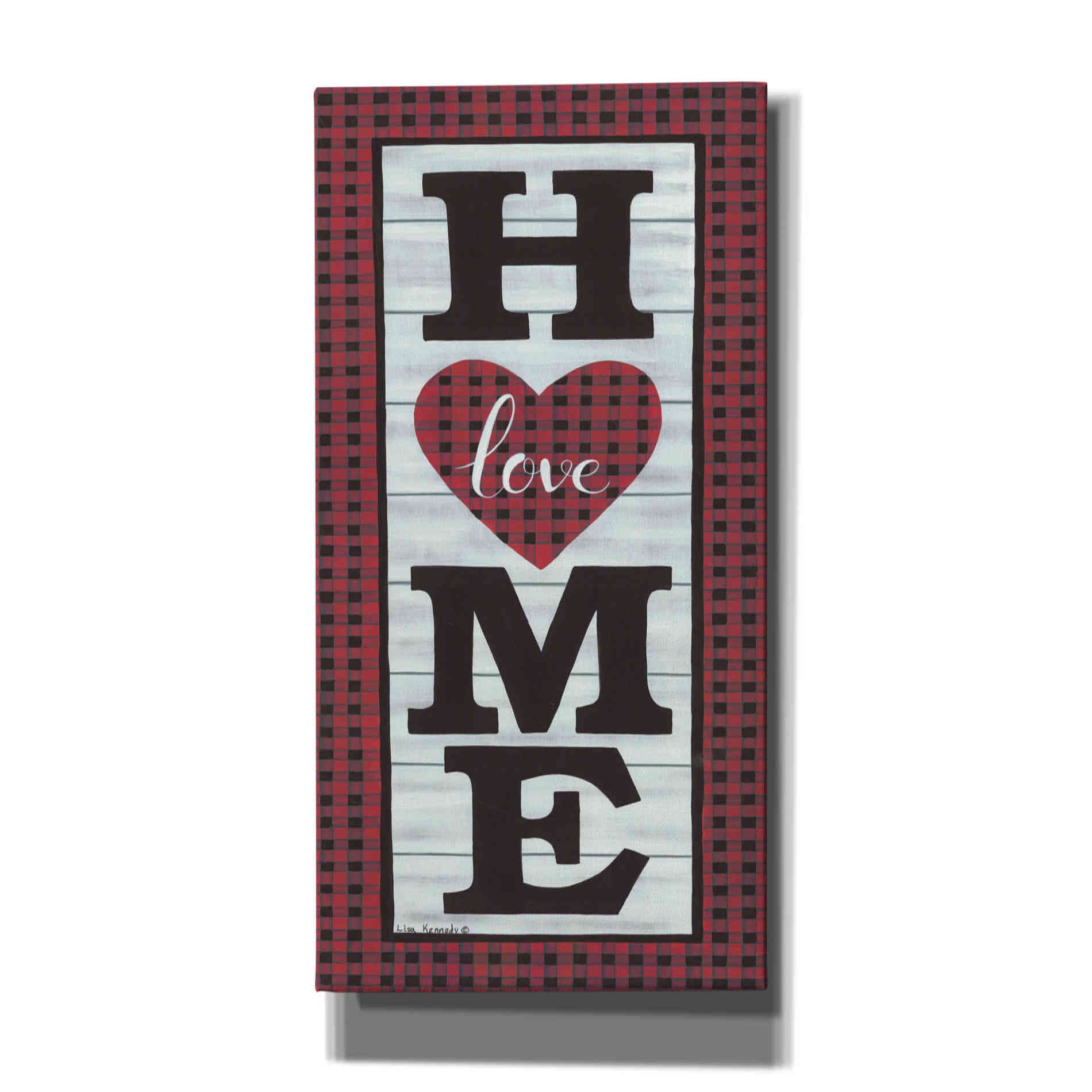 'Love Home' by Lisa Kennedy, Canvas Wall Art