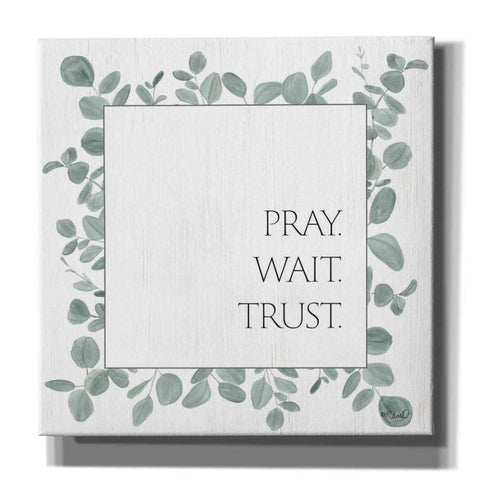 Image of 'Pray Wait Trust Eucalyptus' by Kate Sherrill, Canvas, Wall Art