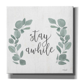'Stay Awhile Eucalyptus' by Kate Sherrill, Canvas, Wall Art