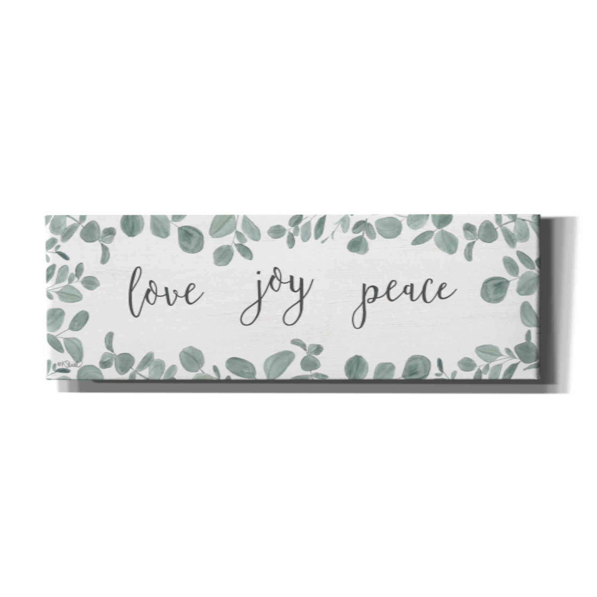'Love-Joy-Peace Eucalyptus' by Kate Sherrill, Canvas, Wall Art