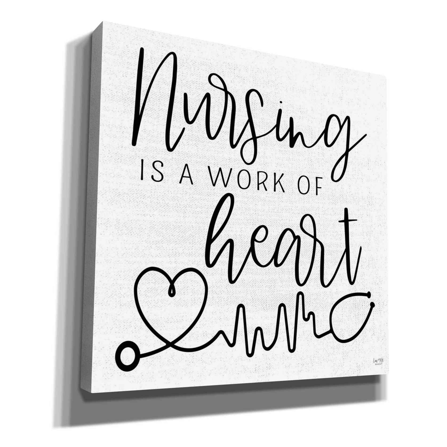 'Nursing a Work of Heart' by Lux + Me Designs, Canvas, Wall Art