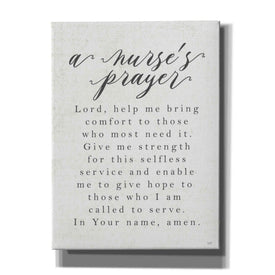 'A Nurse's Prayer' by Lux + Me Designs, Canvas, Wall Art