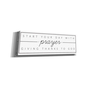 'Start Your Day with Prayer' by Lux + Me Designs, Canvas, Wall Art
