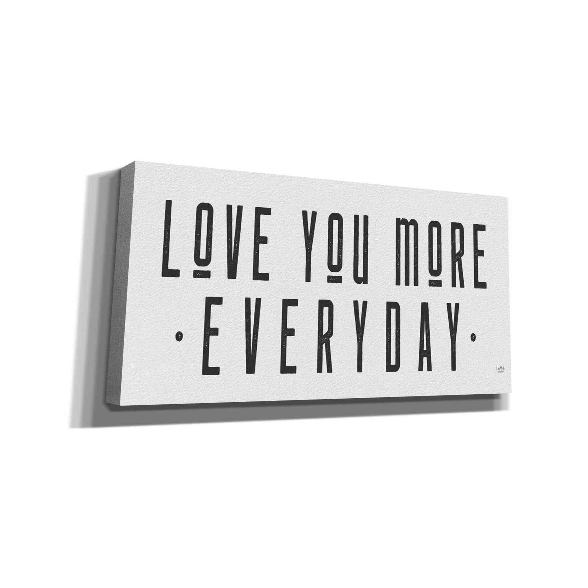 'Love You More' by Lux + Me Designs, Canvas, Wall Art