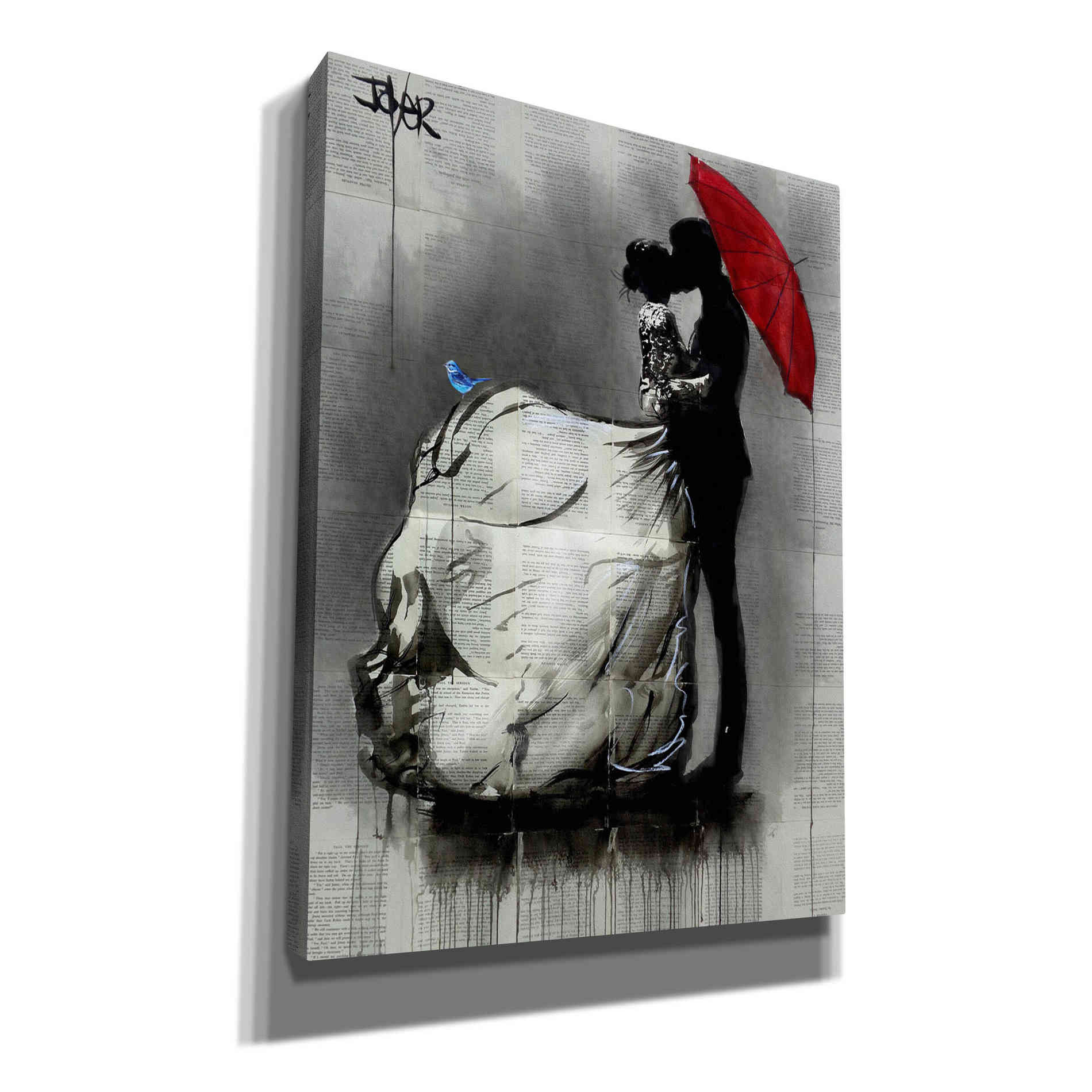 'Big Dresss' by Loui Jover, Canvas, Wall Art