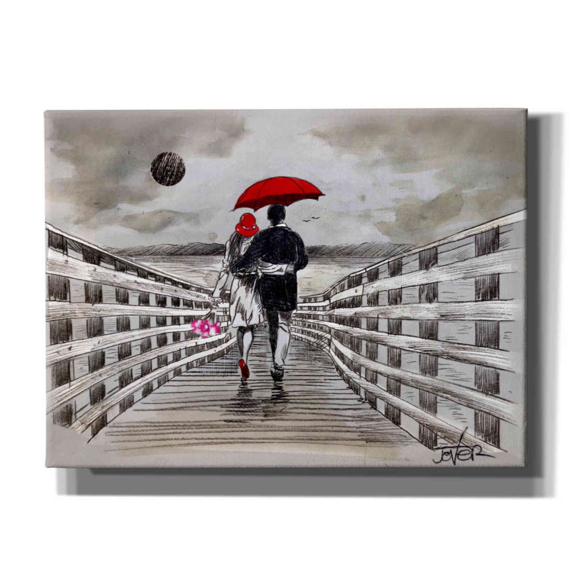 'Boardwalk' by Loui Jover, Canvas, Wall Art
