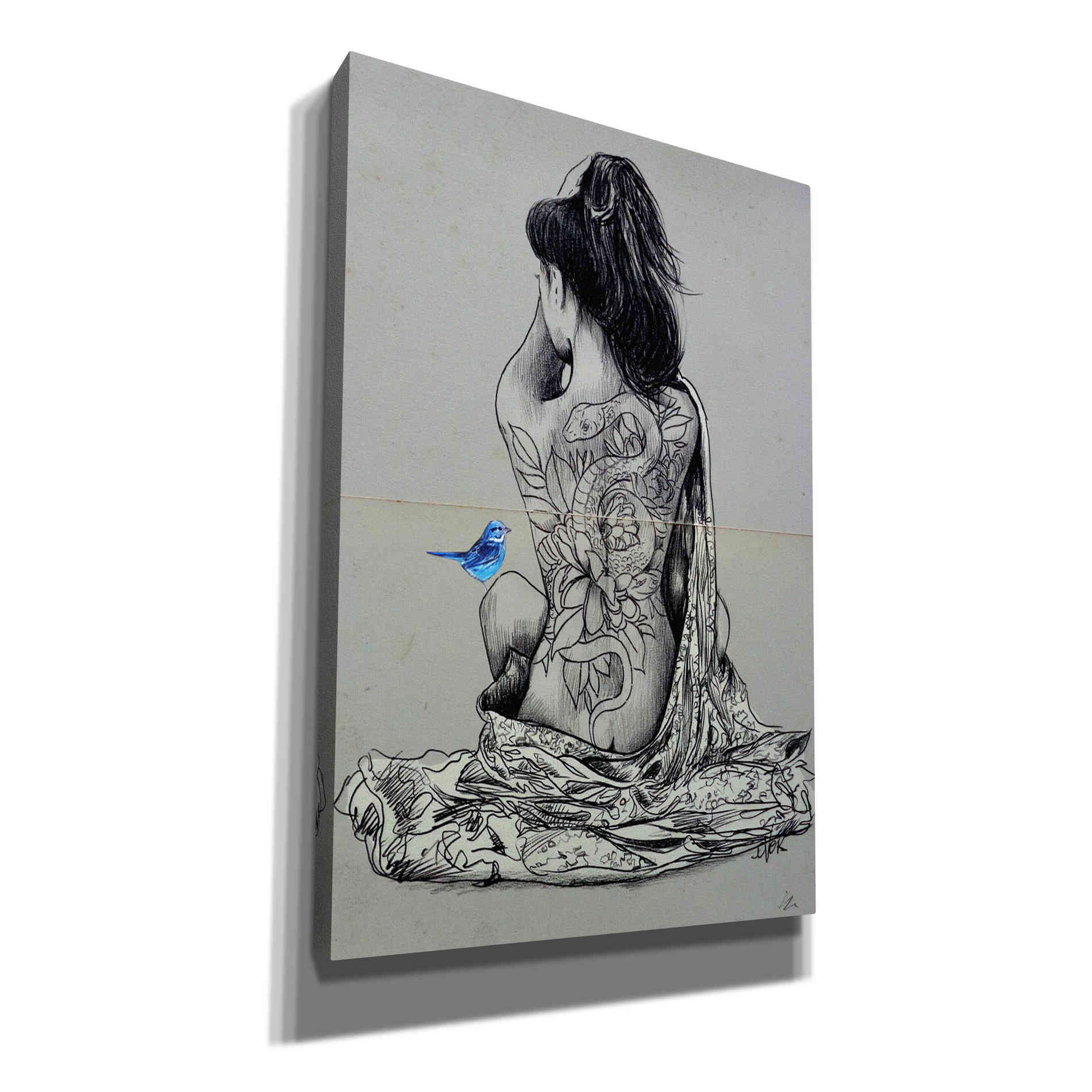 'Hope And The Serpent' by Loui Jover, Canvas, Wall Art