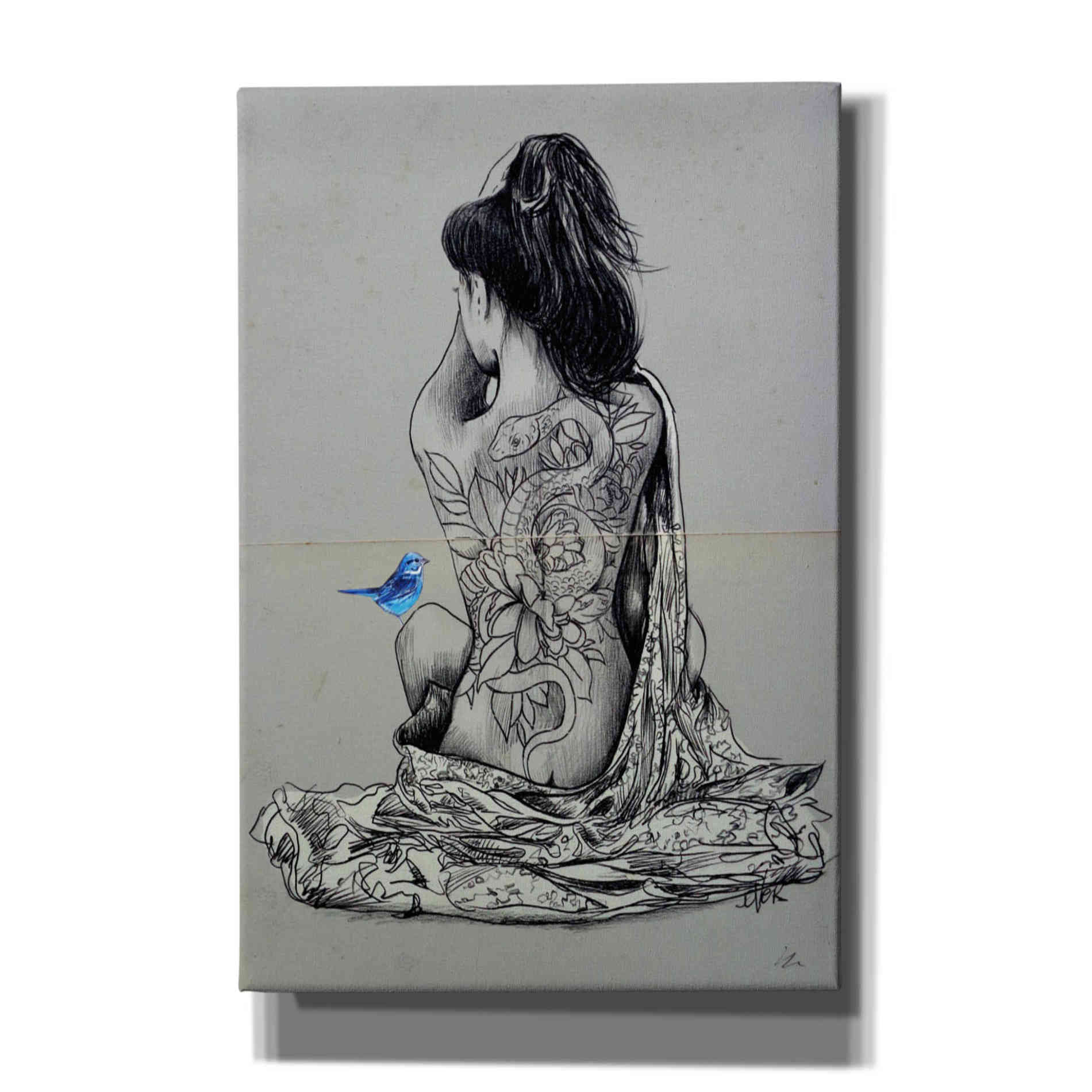 'Hope And The Serpent' by Loui Jover, Canvas, Wall Art
