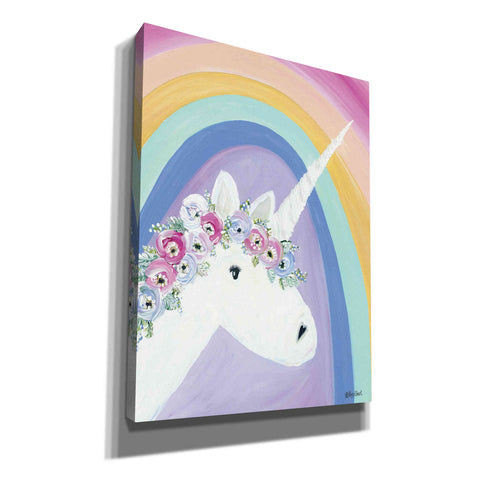 Image of 'Floral Unicorn I' by Roey Ebert, Canvas, Wall Art