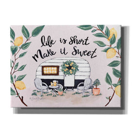 'Make It Sweet Vintage Camper' by Sara Baker, Canvas, Wall Art