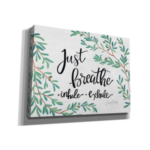 'Just Breathe Olive Stems' by Sara Baker, Canvas, Wall Art