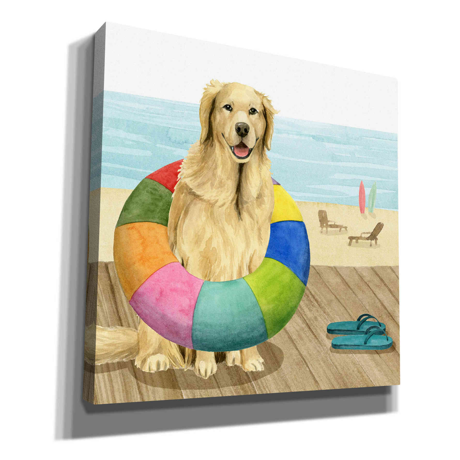 'Let's Go for a Boardwalk III' by Grace Popp, Canvas Wall Art