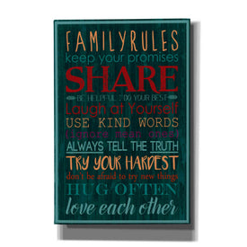 'Spice Family Rules I' by Grace Popp, Canvas Wall Art