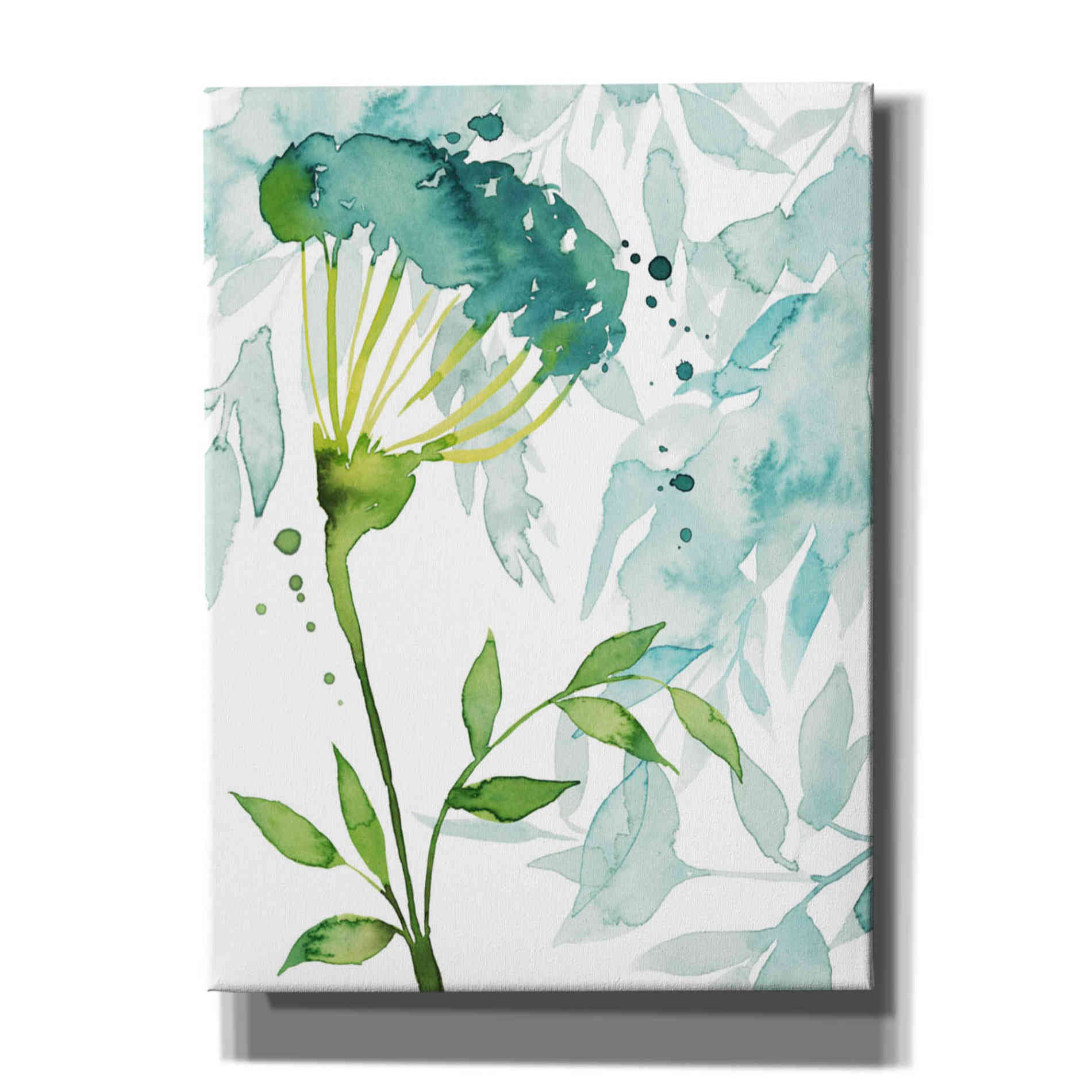 'Flower and Leaf Layers II' by Grace Popp, Canvas Wall Art