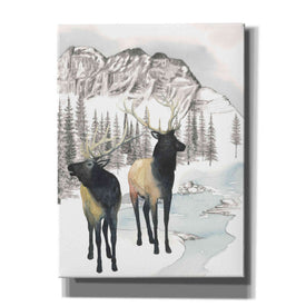 'Winter Elk II' by Grace Popp, Canvas Wall Art