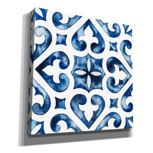 'Cobalt Tile VI' by Grace Popp, Canvas Wall Art
