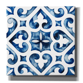 'Cobalt Tile VI' by Grace Popp, Canvas Wall Art