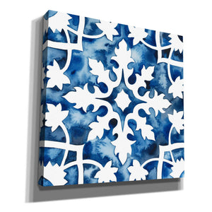 'Cobalt Tile V' by Grace Popp, Canvas Wall Art