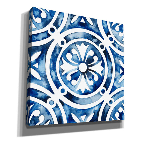 Image of 'Cobalt Tile IV' by Grace Popp, Canvas Wall Art