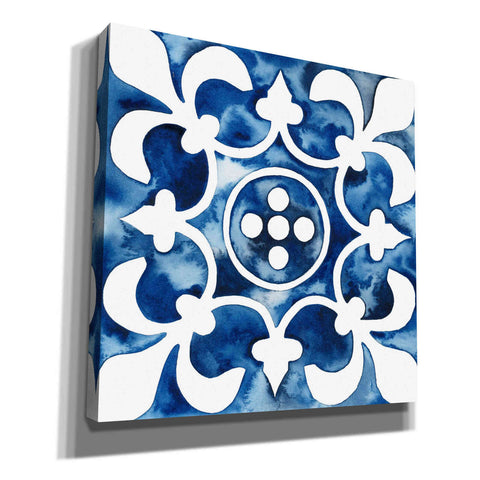 Image of 'Cobalt Tile III' by Grace Popp, Canvas Wall Art
