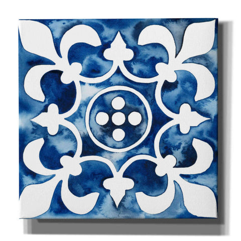 Image of 'Cobalt Tile III' by Grace Popp, Canvas Wall Art