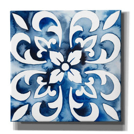 'Cobalt Tile II' by Grace Popp, Canvas Wall Art