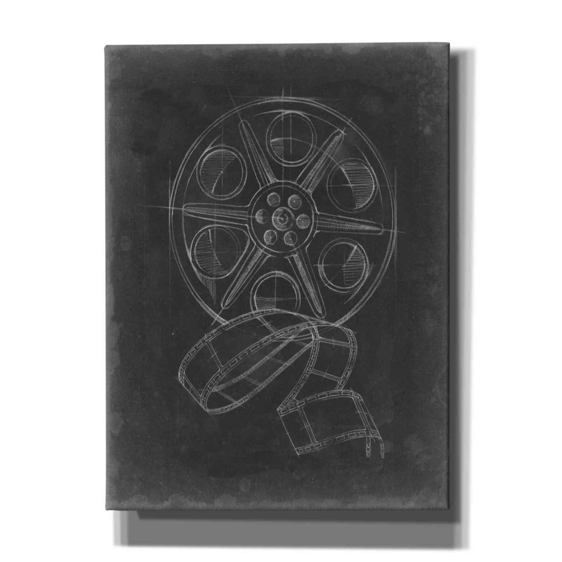 'Film and Reel Blueprint I' by Ethan Harper, Canvas Wall Art