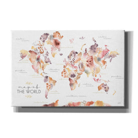'Desert Blooms Map' by Laura Marshall, Canvas Wall Art