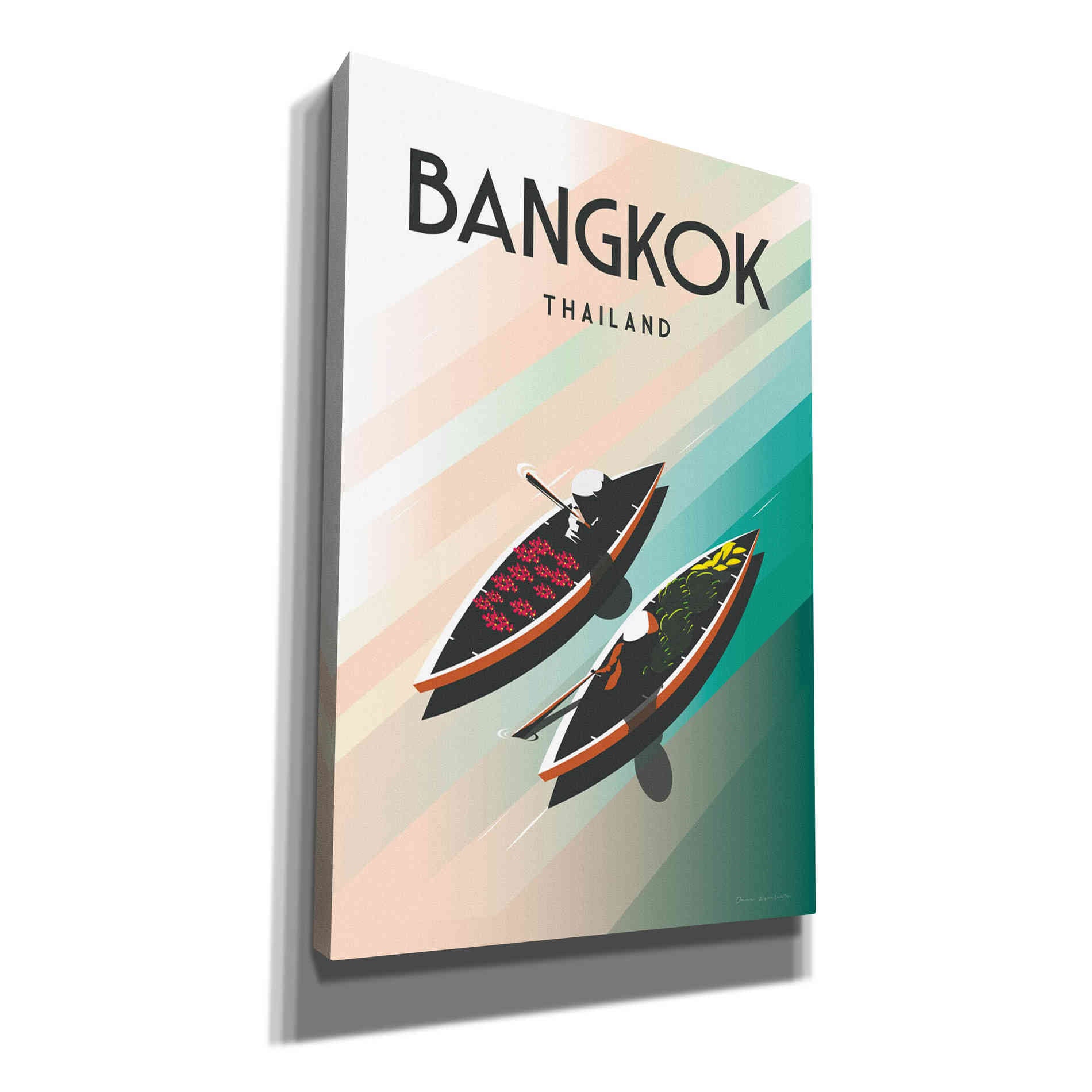 'Bangkok Thailand' by Omar Escalante, Canvas Wall Art