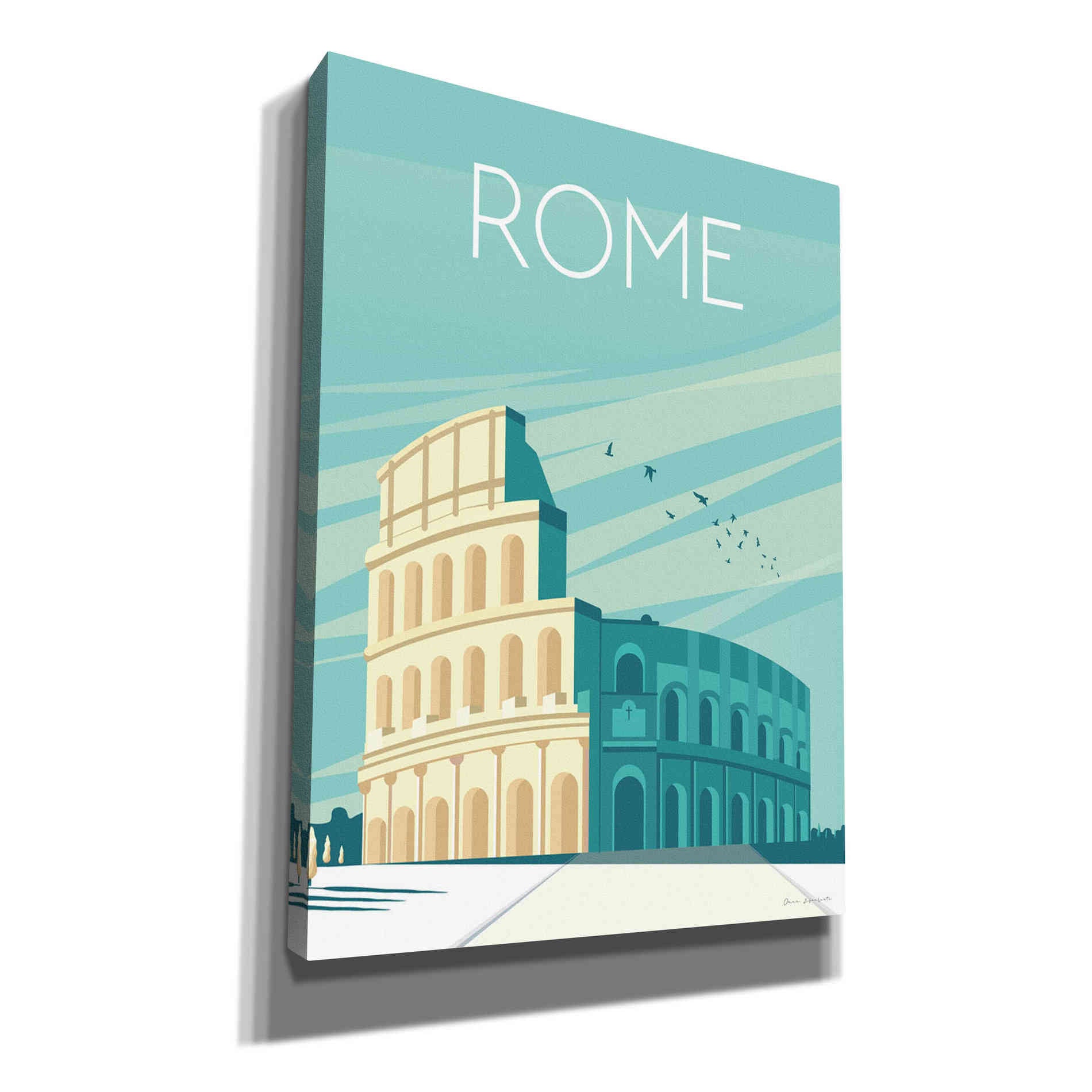 'Rome' by Omar Escalante, Canvas Wall Art
