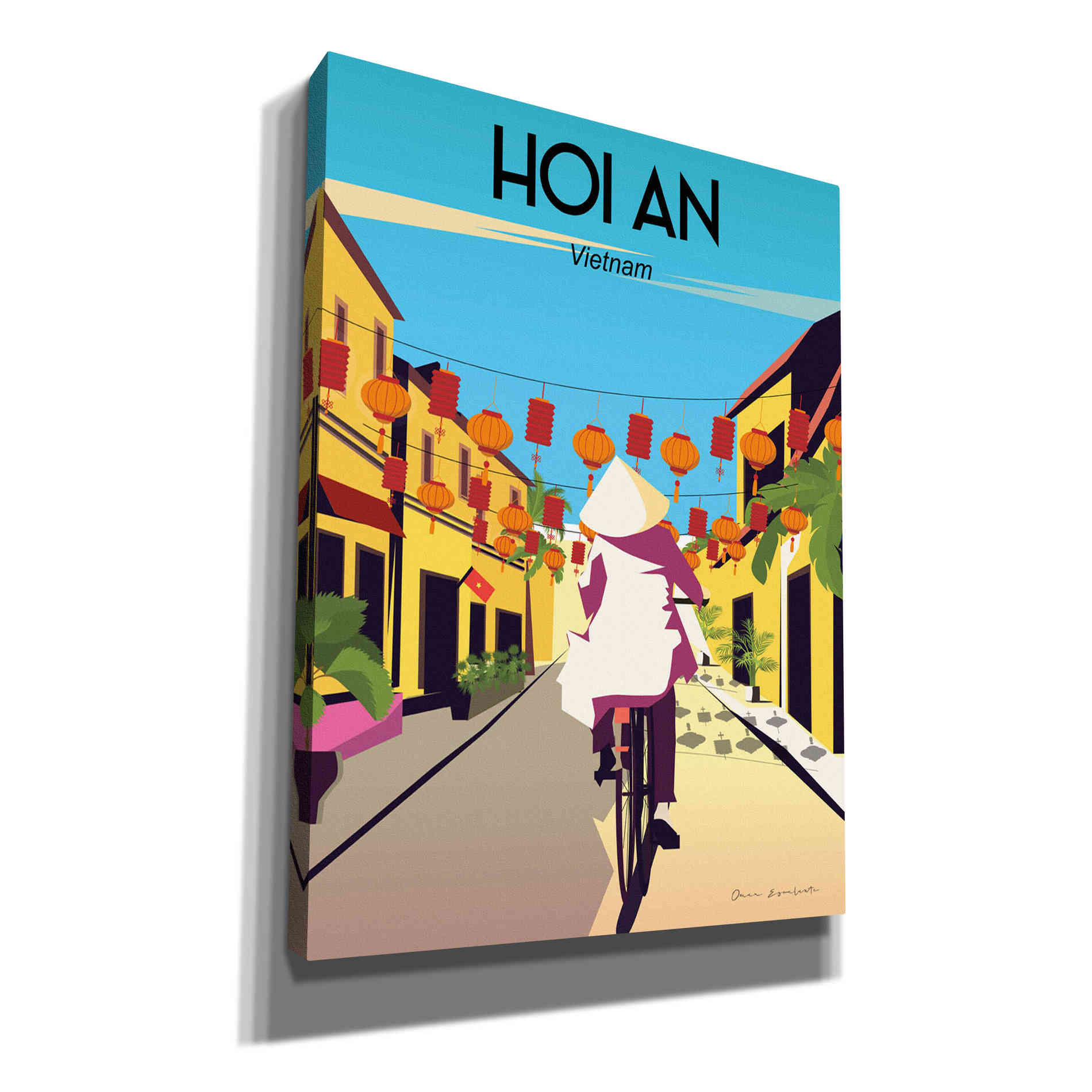 'Hoi An Vietnam' by Omar Escalante, Canvas Wall Art