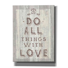 'Do All Things Driftwood' by Sue Schlabach, Canvas Wall Art