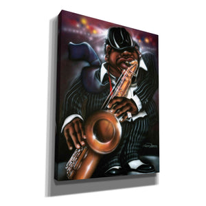 'Jazzman Moe' by Leonard Jones, Canvas Wall Art