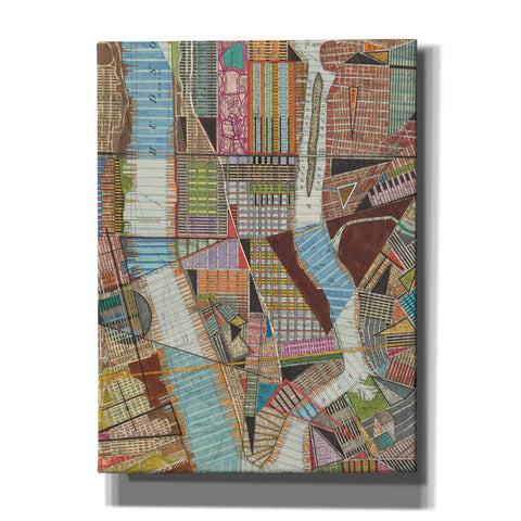 Image of 'Modern Map of New York II' by Nikki Galapon, Canvas Wall Art