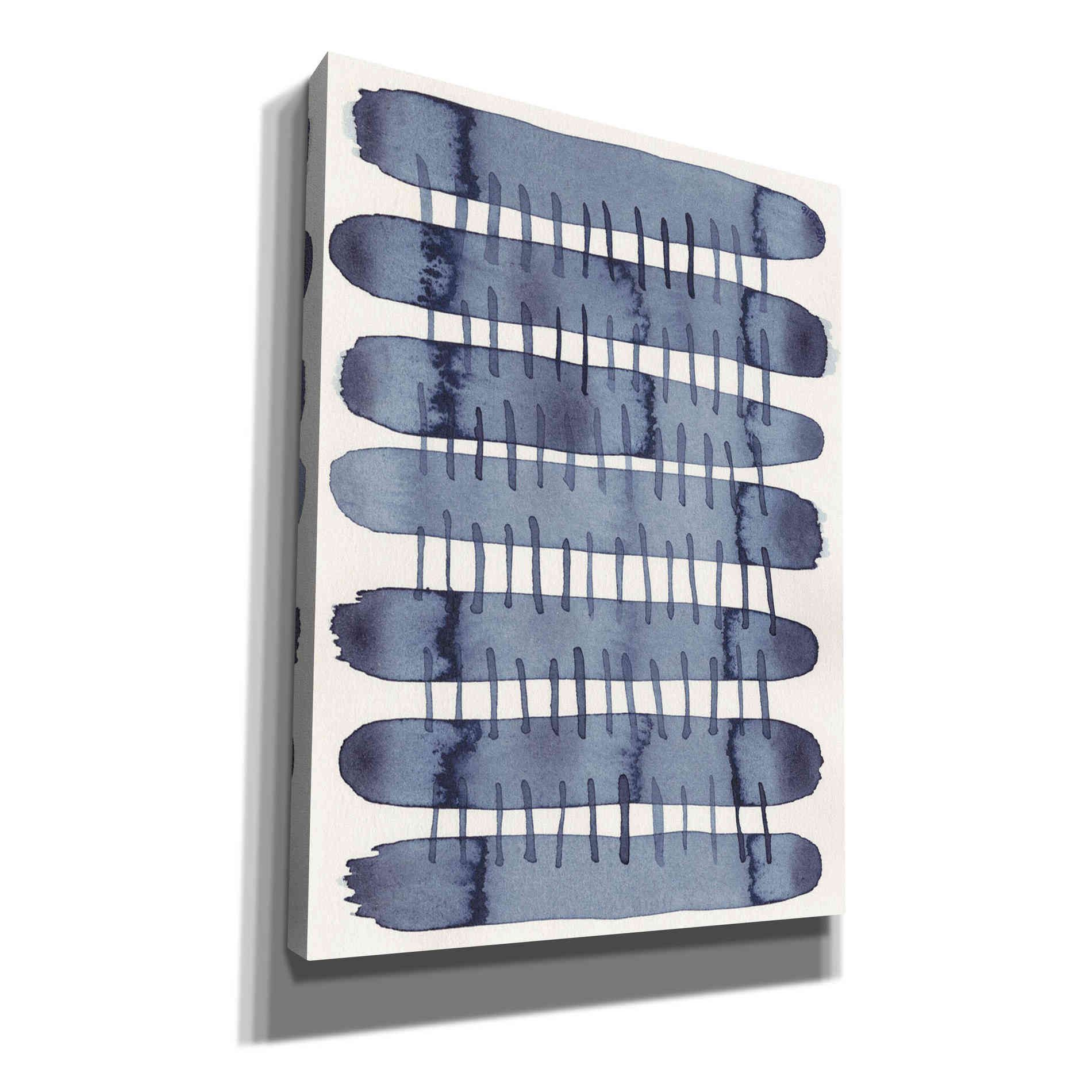 'Indigo Stitchy I' by Nikki Galapon, Canvas Wall Art