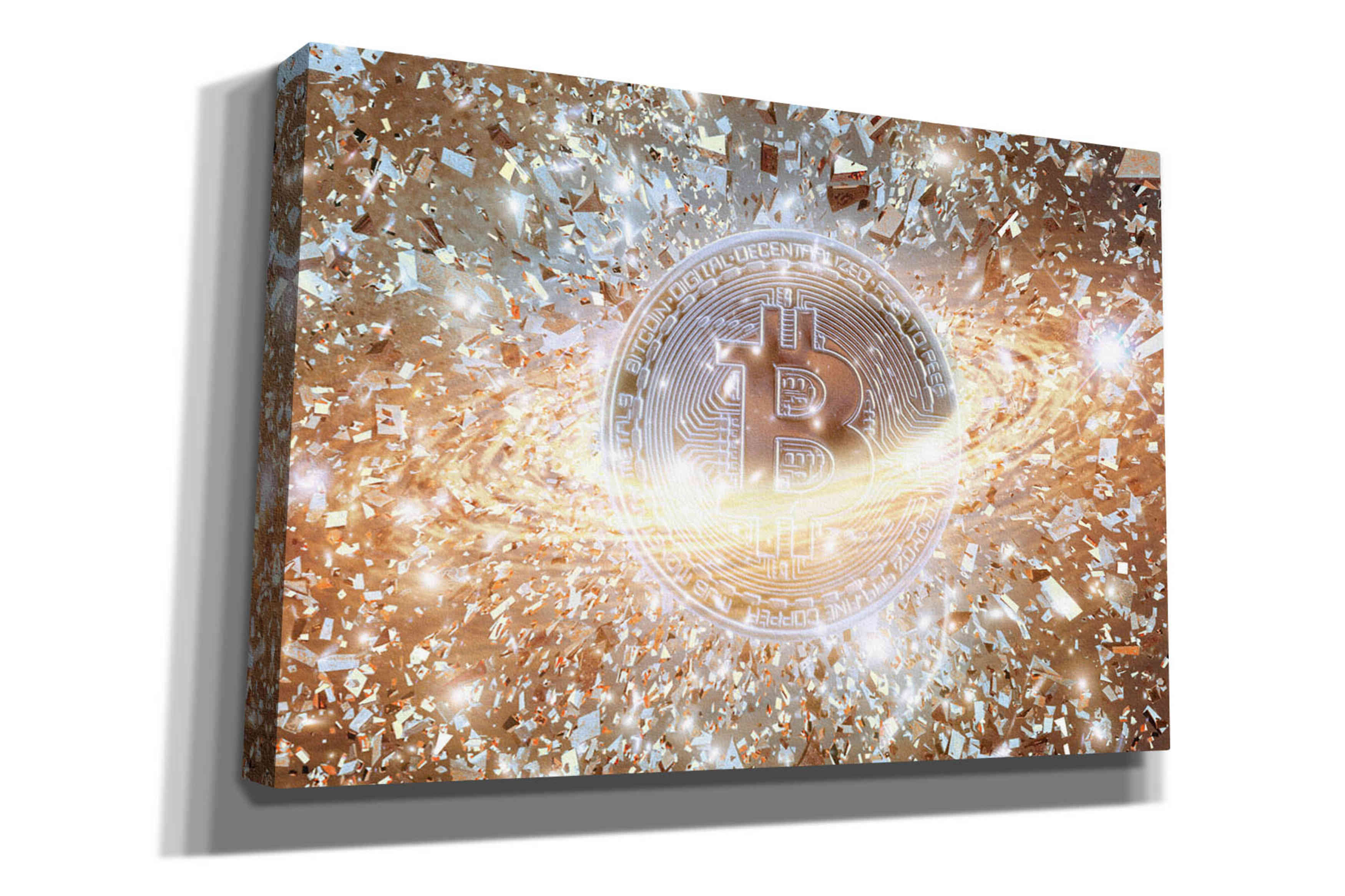 'Bitcoin Ice,' Canvas Wall Art