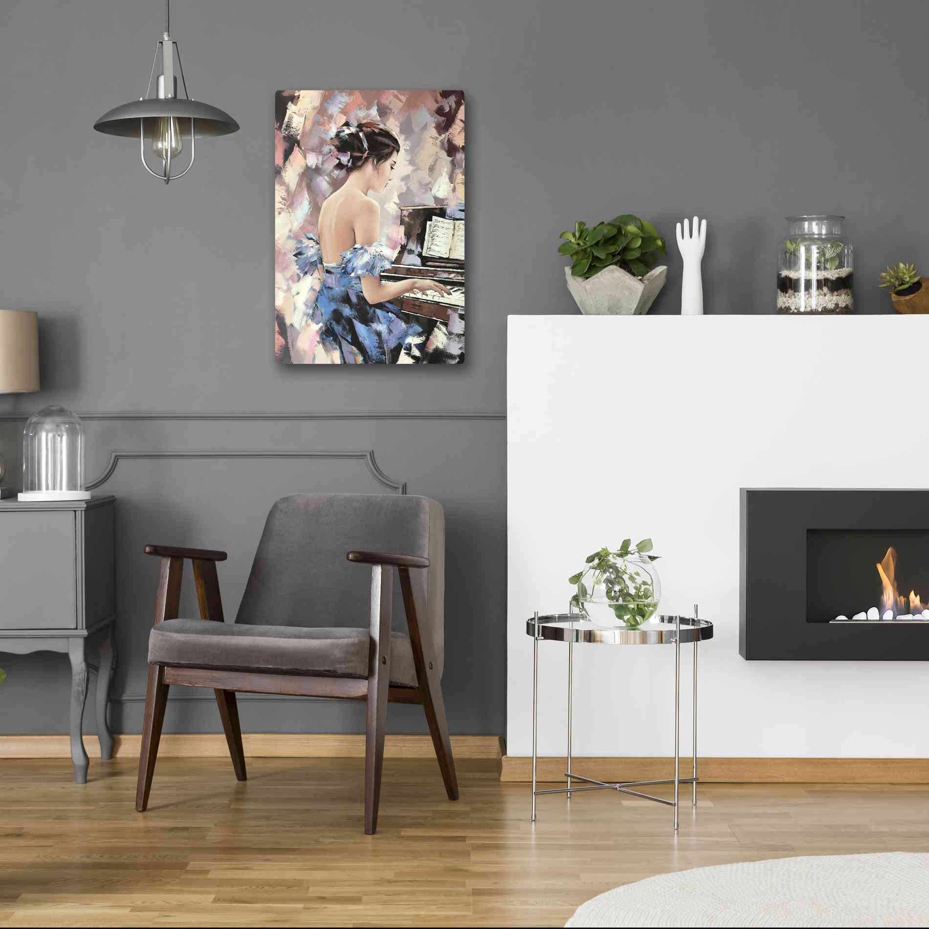 'Moonlight Sonata' by Alexander Gunin, Canvas Wall Art,18 x 26