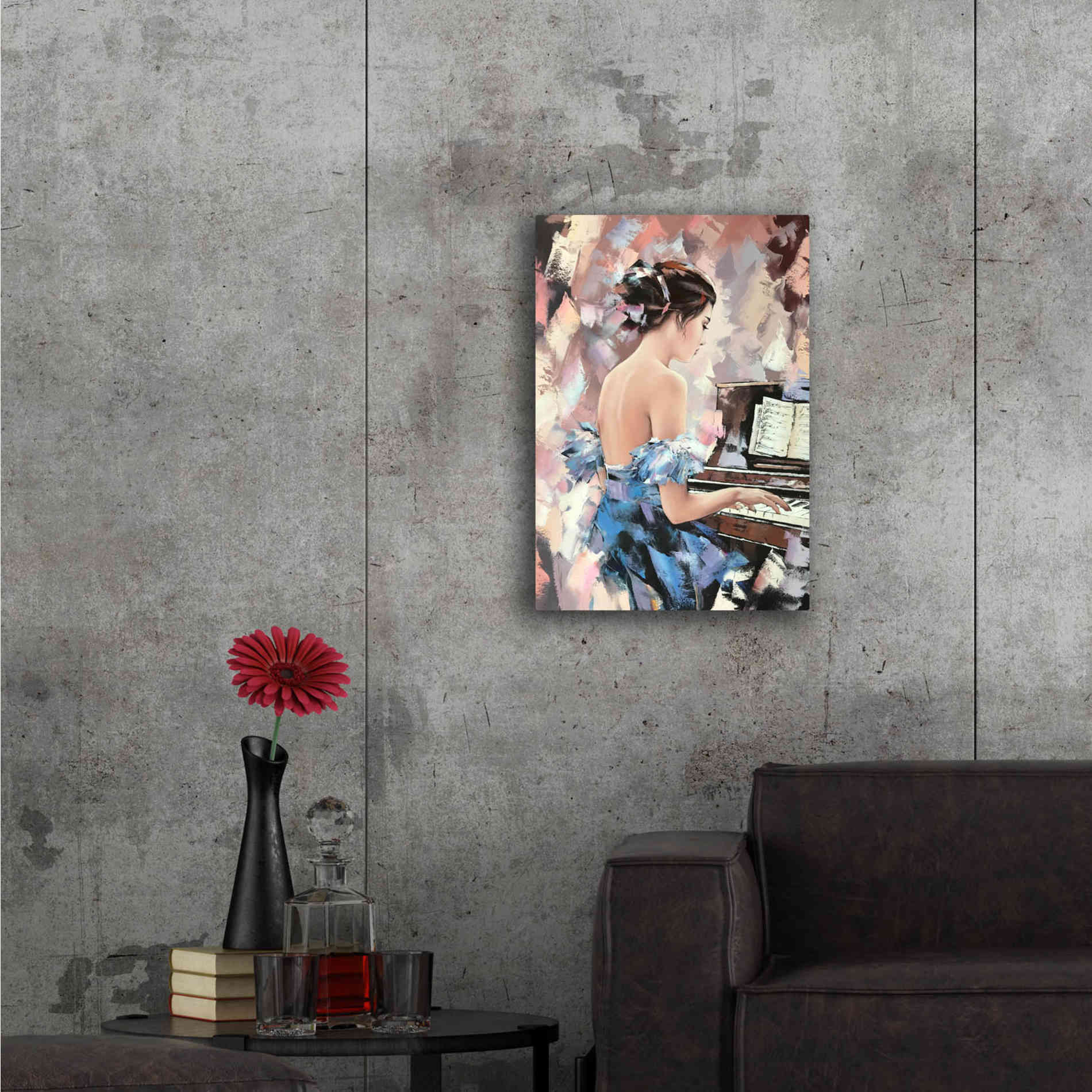 'Moonlight Sonata' by Alexander Gunin, Canvas Wall Art,18 x 26