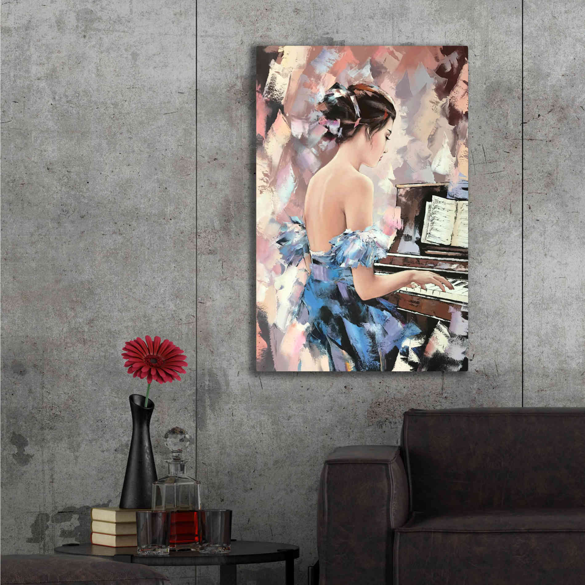 'Moonlight Sonata' by Alexander Gunin, Canvas Wall Art,40 x 54