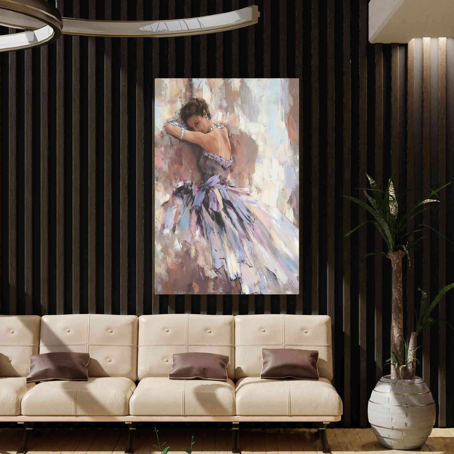 'Soiree' by Alexander Gunin, Canvas Wall Art,40 x 54
