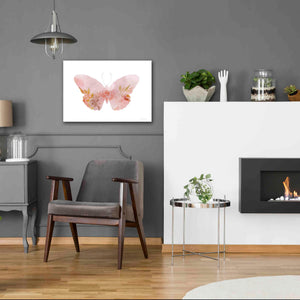 'Meadow Flora Butterfly' by Bluebird Barn, Canvas Wall Art,26 x 18